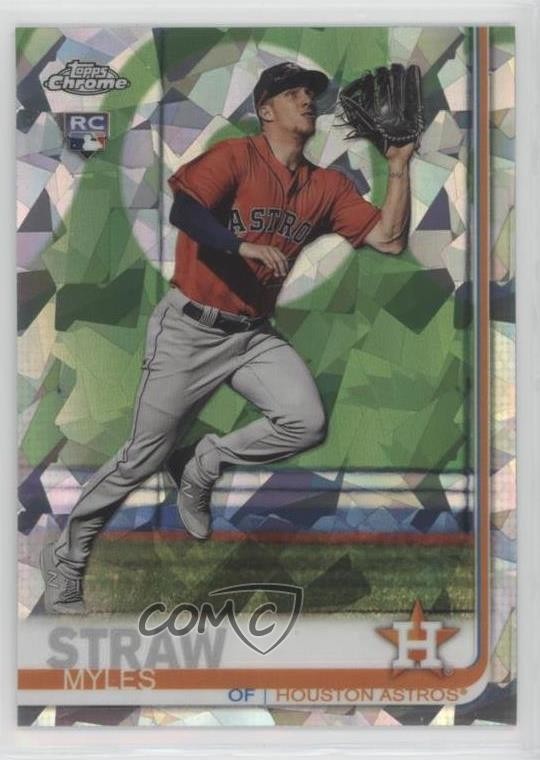 2019 Topps Chrome Sapphire Edition Myles Straw #629 Rookie RC