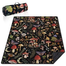 Supfitness Extra Large Picnic Blankets Waterproof Foldable 60"x 80" Mushroo...