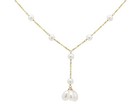 14k Dangle Pearls Necklace  14k Yellow Gold (#005) — photo 1