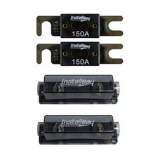 Pair of Fuse ANL-150 Nickel Plated Fuse Holder ANLFH Install Bay Metra