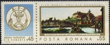 ROMANIA 1968 Stamp Day, Bridge, Castle MNH, OG