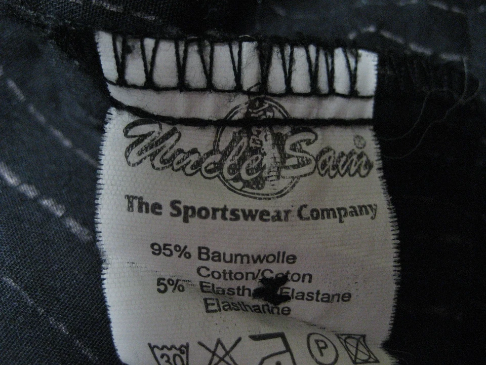 Camisa Stretch Para Hombre UNCLE SAM Negra Con Patrón XXL - Imagen 4 de 4