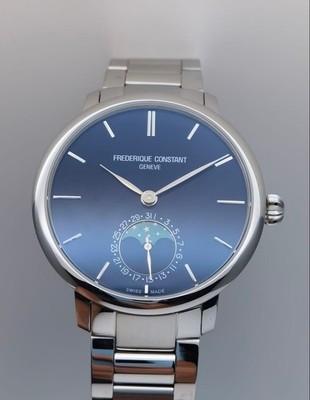 Frederique Constant Slimline Moon Phase FC-703N3S6B Automatic Watch 39mm
