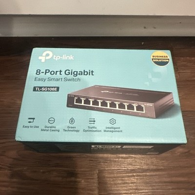 TP-LINK TL-SG108E 8 Ports Unmanaged Gigabit Ethernet Easy Smart Switch