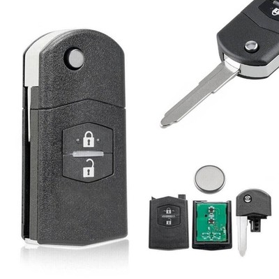 1PC Für Mazda 3 5 6 CX7 + Chip 4D63 433MHz 2Tasten Funk Schlüssel Fernbedienung