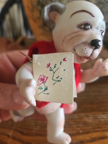 Artist Maree Massey All Bisque Bonzo Dandy Dog Doll 5" - Picture 2 of 7