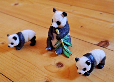 Schleich Pandabär 3 Stück - sehr gut