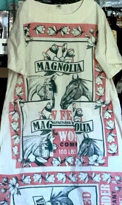 NWOT! VINTAGE FLOUR SACK MAGNOLIA B & W FEED WONDERED COMPANY DRESS