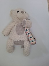 Serena Sleepy Bear Scentsy Buddy 15" Plush with Lovey Blanket White Gray