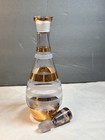 Crystal Amethyst Decanter w/24kt Gold bands Pre 1930’s Bohemian 12”T/w Stopper — photo 3