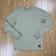 Potomac Field Gear FROG Military Shirt Men L Light Green Crew LS USA Made