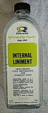 Vintage Medicine Bottle Rawleigh Internal Liniment 1978 12 Oz