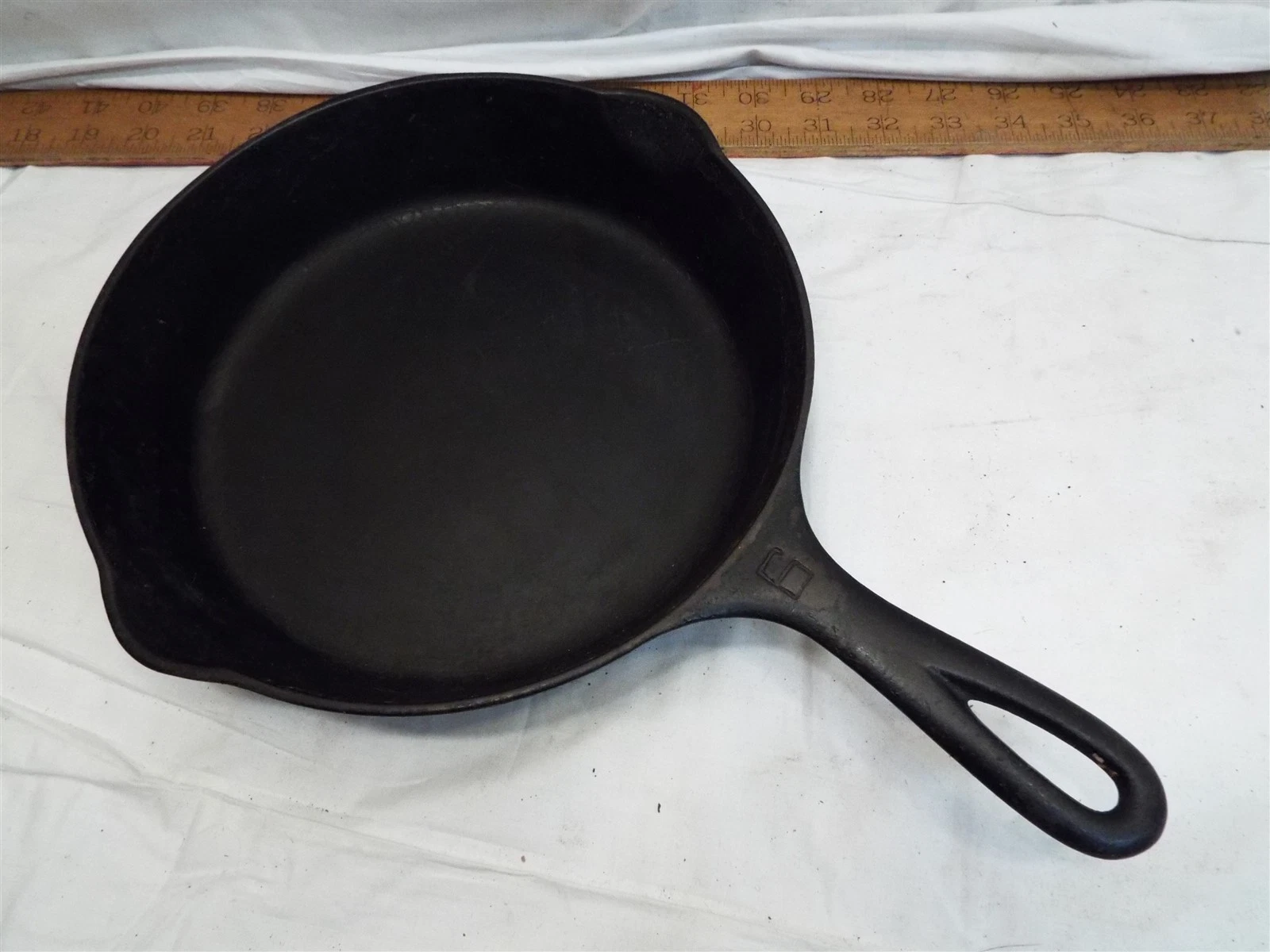 Vintage Griswold Size 6 Large Block Logo 699 Cast Iron Skillet Fry Pan Frying