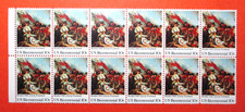 US BICENTENNIAL ~ BUNKER HILL 1775 BY JOHN TRUMBULL ~ SHEET 12 CENT USPS STAMPS