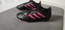 Adidas Kids Soccer Cleats Goletto VII FG Black Pink FV2895 1k boots