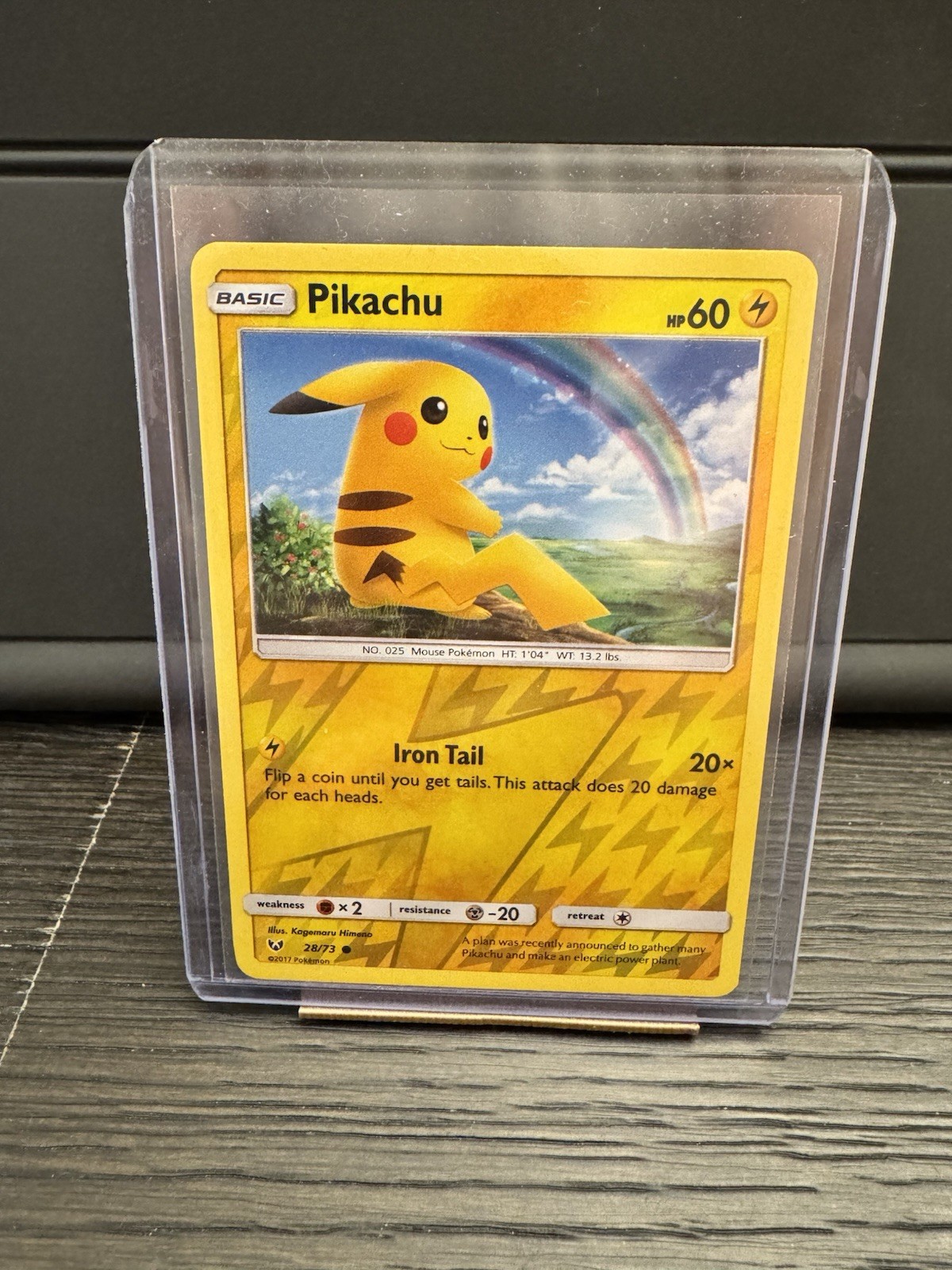 Pikachu 28/73 Common Shining Legends Pokemon Reverse Holo NM/M