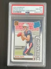 2024 Panini Donruss Drake Maye Rated Rookies Throwback #49 Patriots PSA 8.5