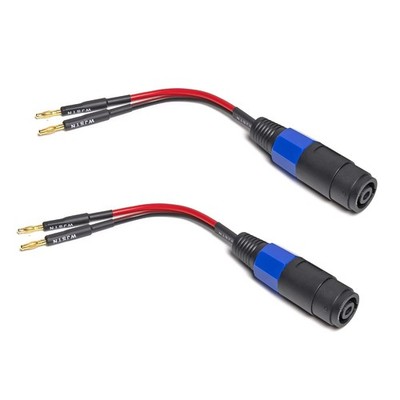 12AWG Speakon to Banana Plug Adapter 2pk
