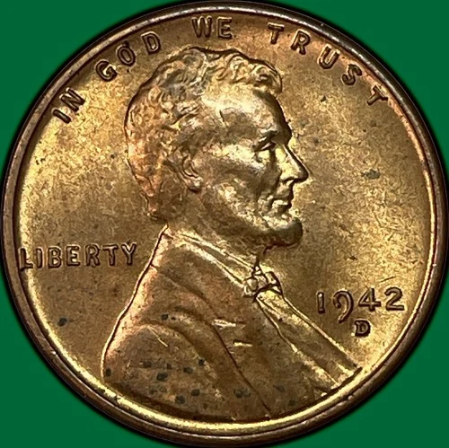 1942-S Lincoln Wheat Cent Uncirculated UNC Coin #37679