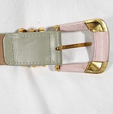 Vintage Carlisle Pink Snake Skin Leather Waist Belt Size L, sophisticated, chic Carlisle Pink Belts for Women for sale | eBay main image 4