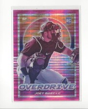 2021 Panini Overdrive Pink Pulsar #4 Joey Bart RC Rookie Giants