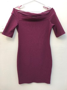dark purple bodycon dress