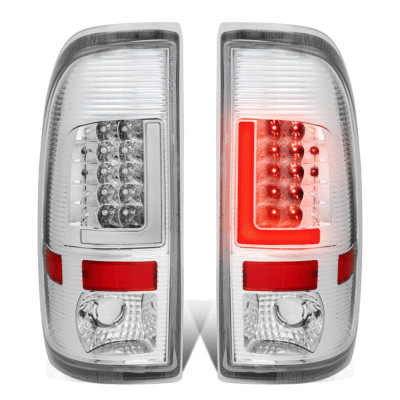 For 2008-2016 Ford F250 F350 Super Duty LED L-Bar Tail Brake Light Lamp Chrome