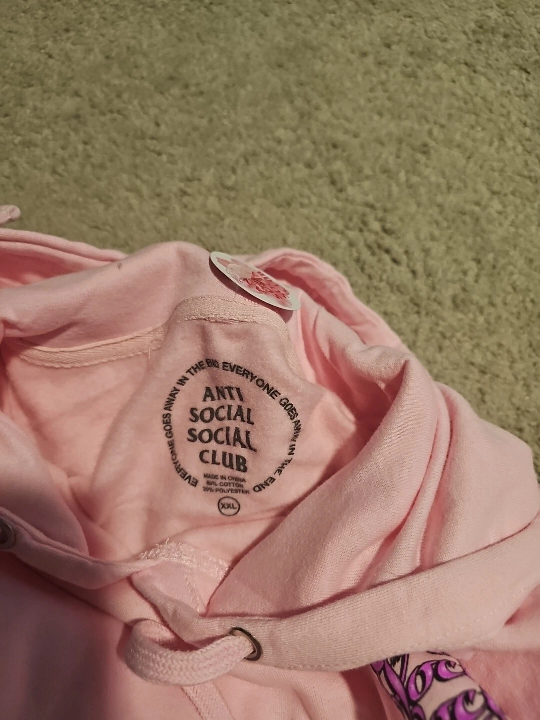 A BATHING APE (BAPE) Felpa con cappuccio Anti Social Social Club Ciglia?? 2XL