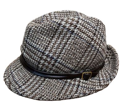 Wool Tweed Trilby Hat MacNeil & Moore 6 7/8