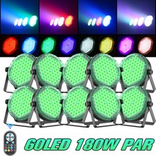 180W 60LED RGBW Par Light Stage Lighting DMX Disco Party DJ Event Show Lighting