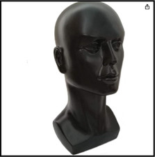 Mannequin Head Male Face Model Display Stand for Wigs Hat Glasses Mask Headphone