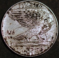 Italia 50 Centesimi 1942 KM# 76