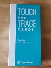 Zaner-Bloser Touch and Trace Cards Cursive Alphabet Letters and Numbers