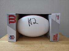 Hassan Haskins Autographed Panel Football (PSA)