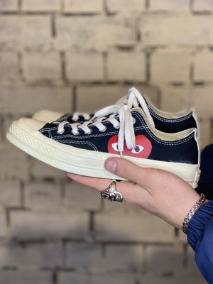 Converse Chuck 70 Low x Comme des Garcons Play Black White Converse Chuck 70 Low x Comme des Garcons Play Black White