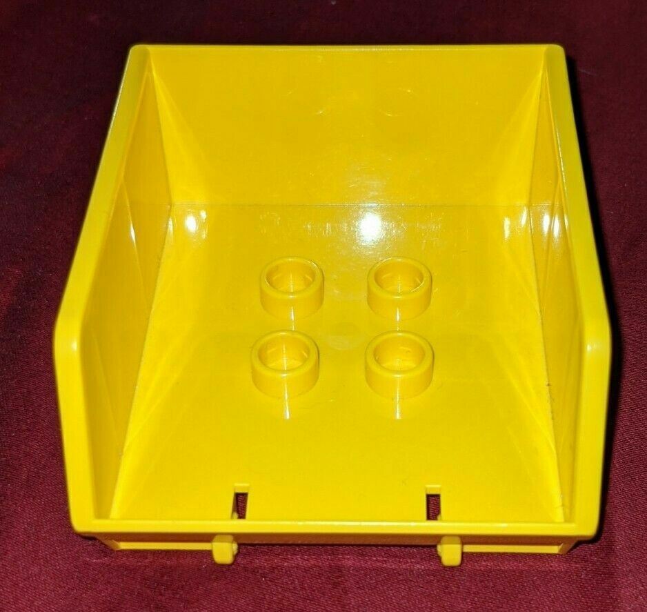 LEGO DUPLO YELLOW CAR VEHICLE DUMP TRUCK TIPPER BUCKET PIECE PART