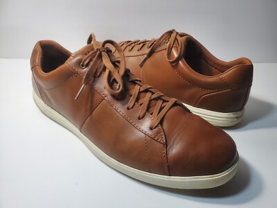 COLE HAAN GRAND OS REAGAN SHOES, tan leather men\'s size 12 MEN main image 2