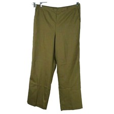 Alfred Dunner Pants Pull-On Straight Leg Women Size 18 Brown Texture Pocket NEW