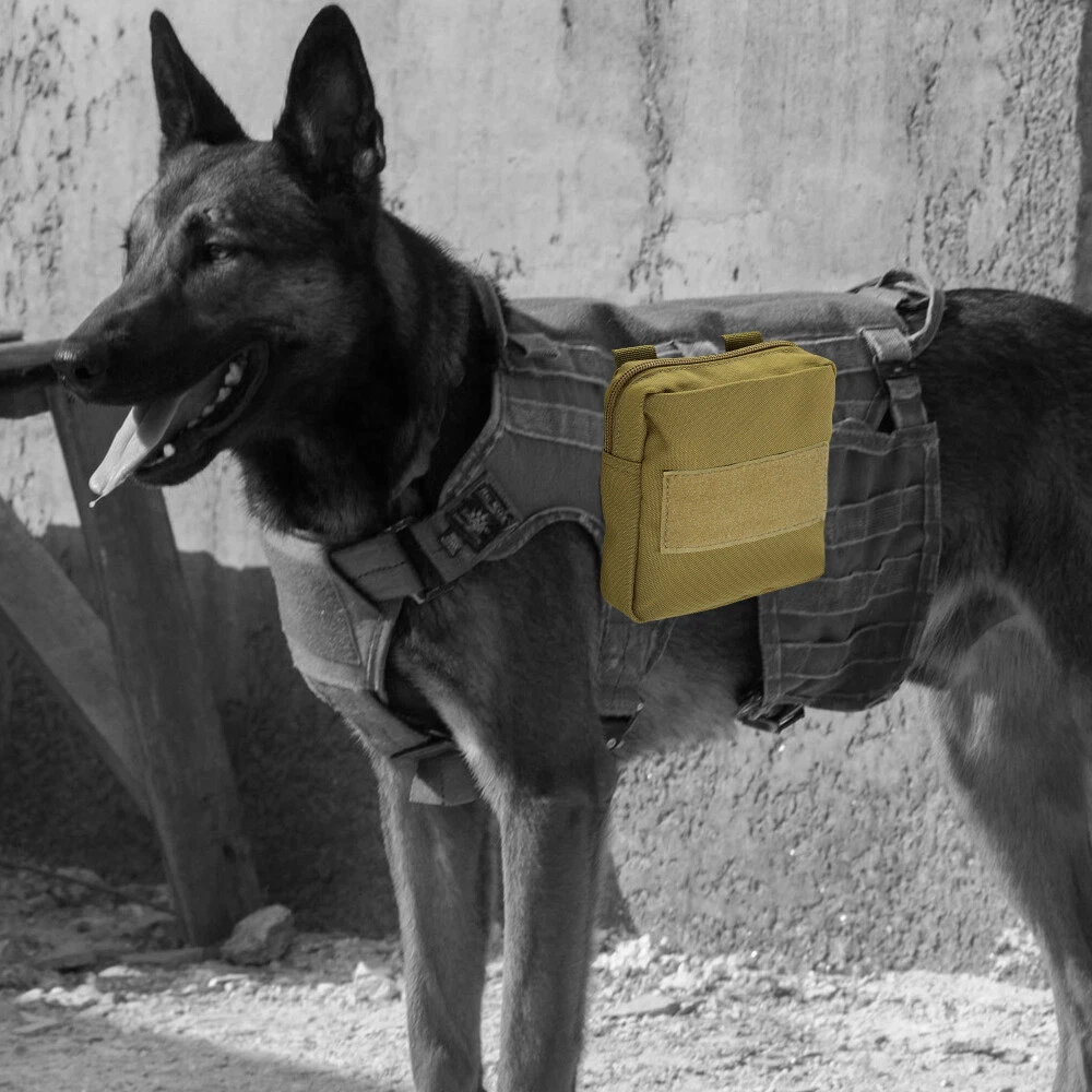 Dog Harness Saddle Bag Backpack Pouch Durable Saddlebag for Pet Tactical Vest