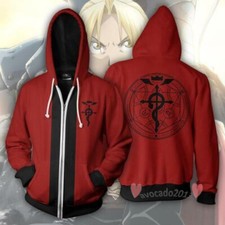 Fullmetal Alchemist Cosplay Costume Edward Elric Full Set Men Jacket Pants Anime