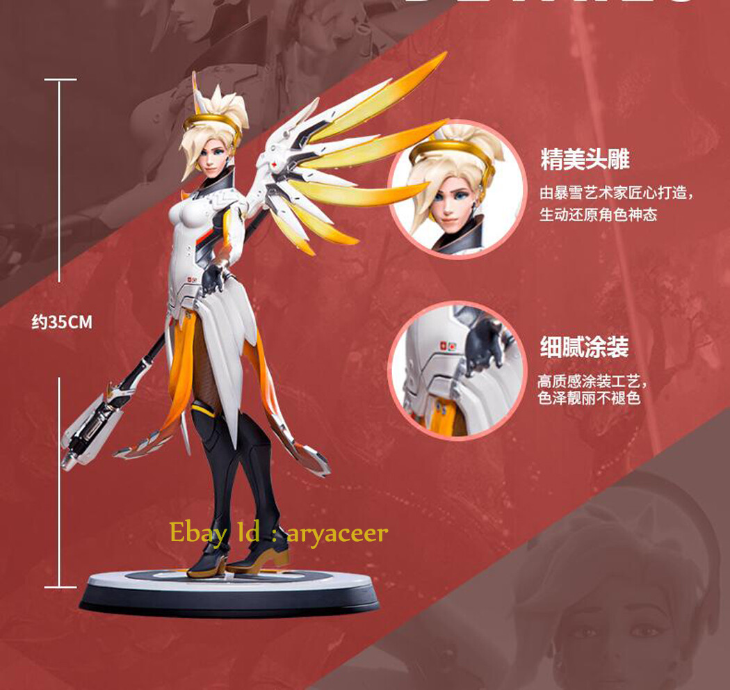 Blizzard Overwatch 1/6 Mercy Collectible Statue Figure Model In