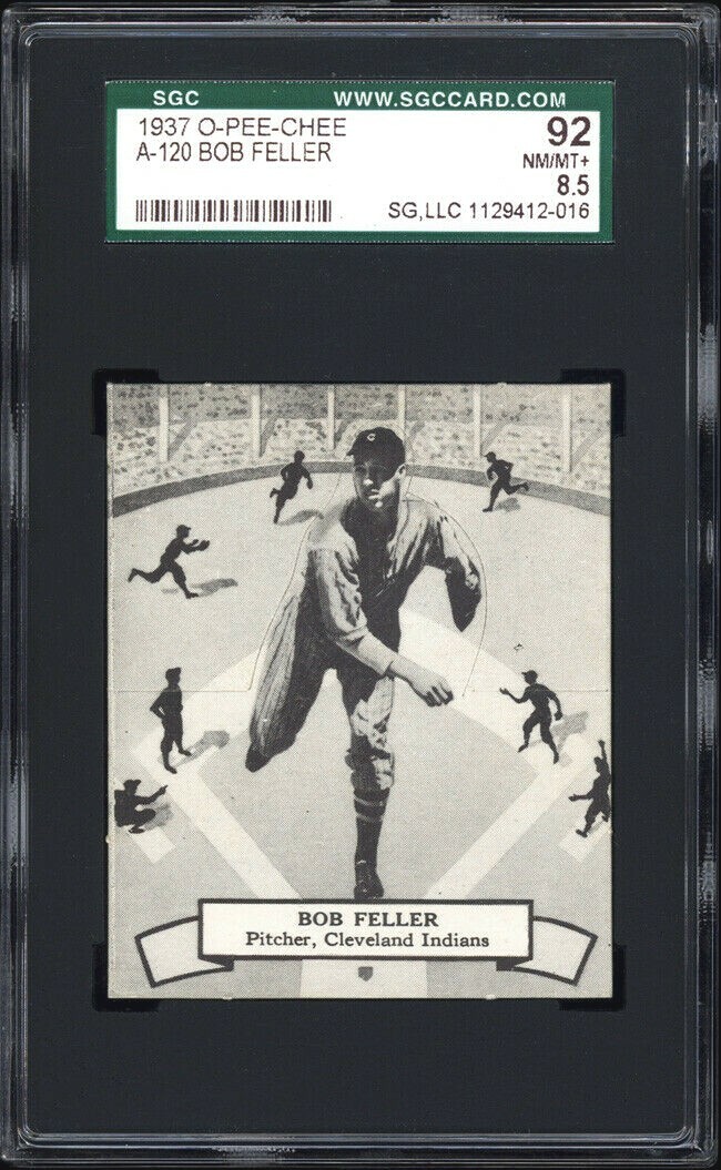 Bob Feller #120 Baseball Cards 1937 O Pee Chee trading card — raw and PSA graded price guide