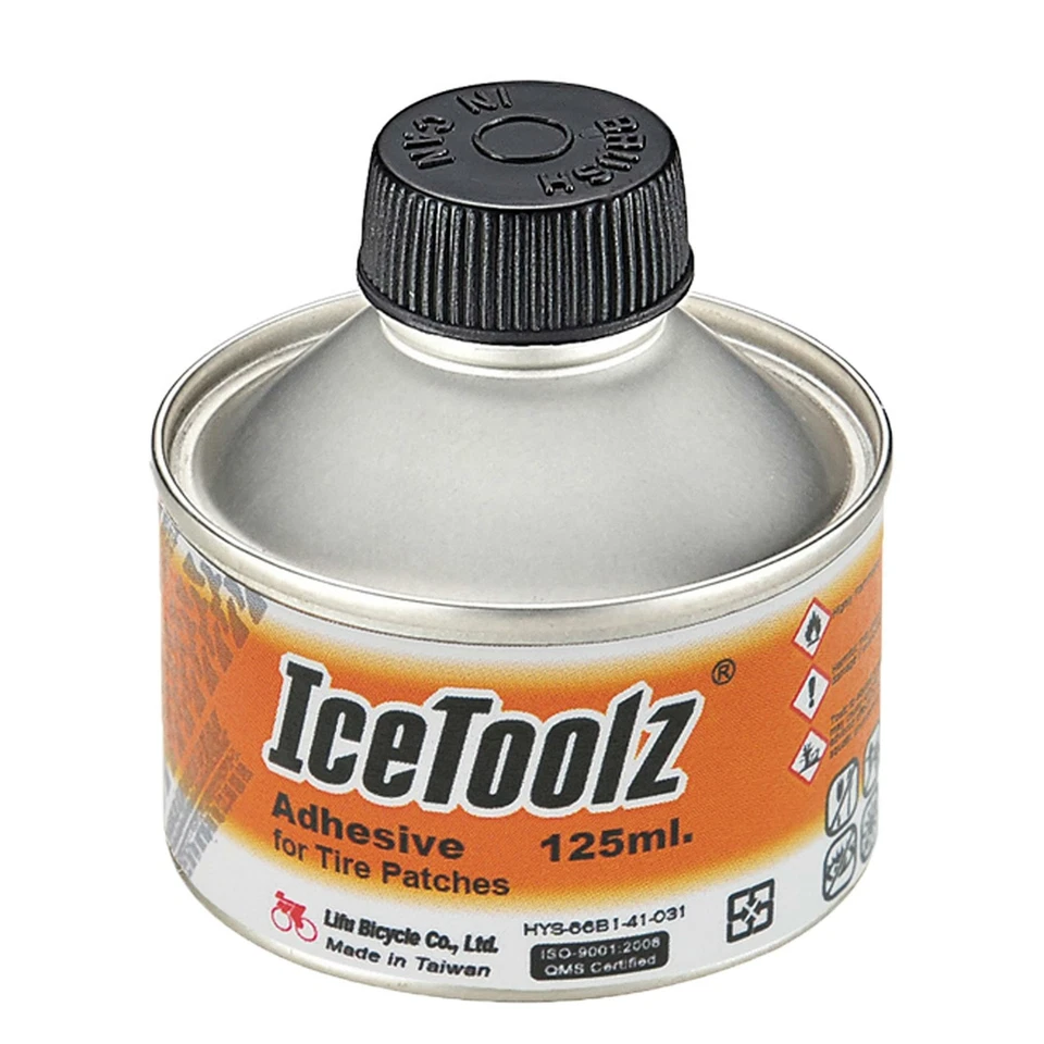 IceToolz MTB Road Bike Puncture Repair Kit 30 Patches & 125ml Adhesive (Large) - Image 4 of 4