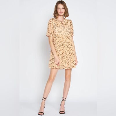En Saison Yuvi Mini Dress Natural SIZE S