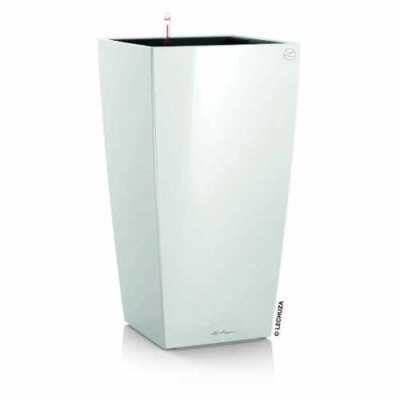 LECHUZA CUBICO Premium 40 Komplettset weiß hochglanz