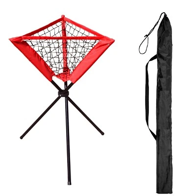 New Baseball Caddy Softball Batting Practice Portable Holder Tripod w/ Carry Bag