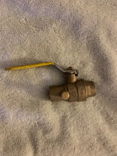 Watts 186301 Brass Sweat Ball Valve 3/4 x 3/4 Sweat in. with Drain Full Port