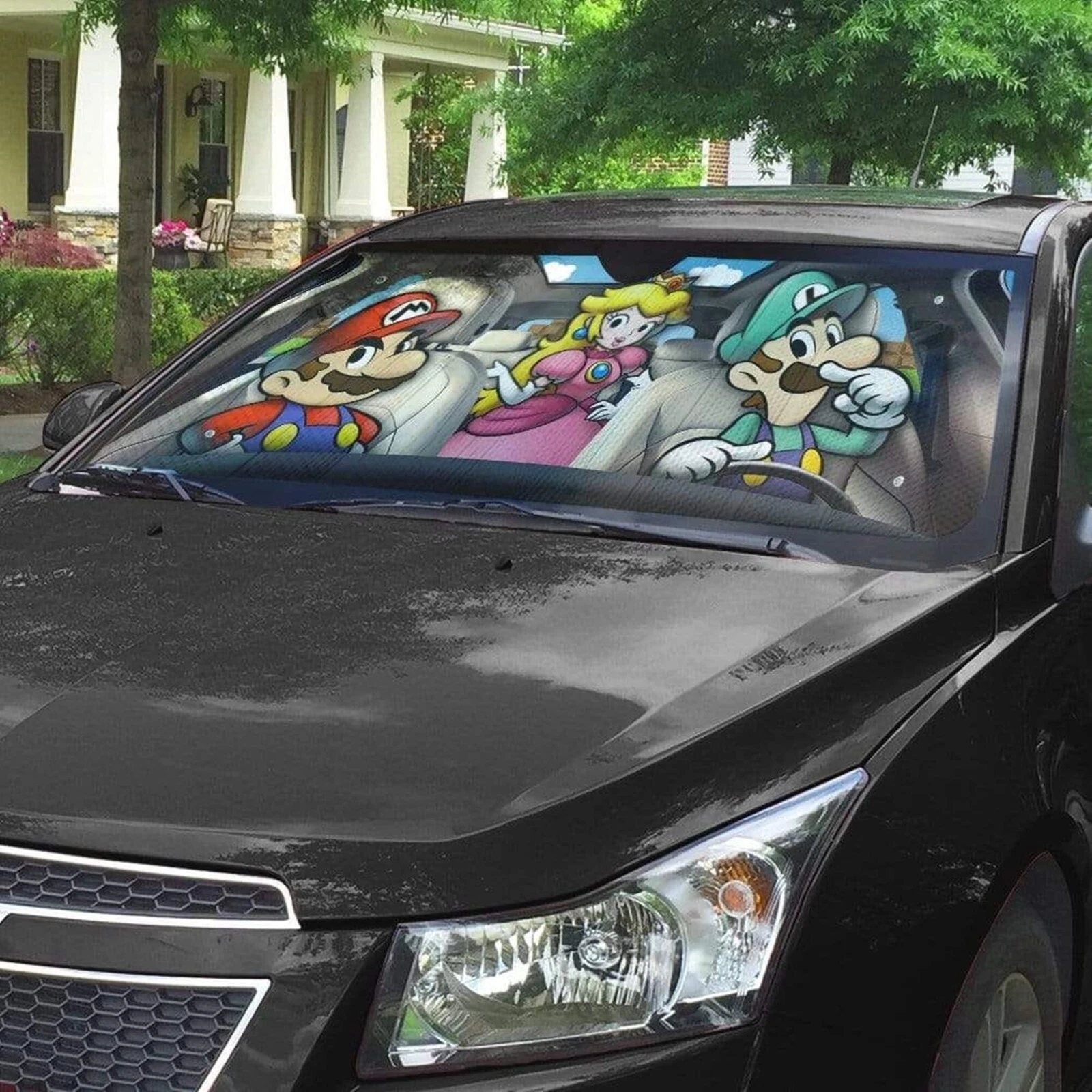 Mario Kart Windshield Sunshade - Mario, Luigi, Princess Peach