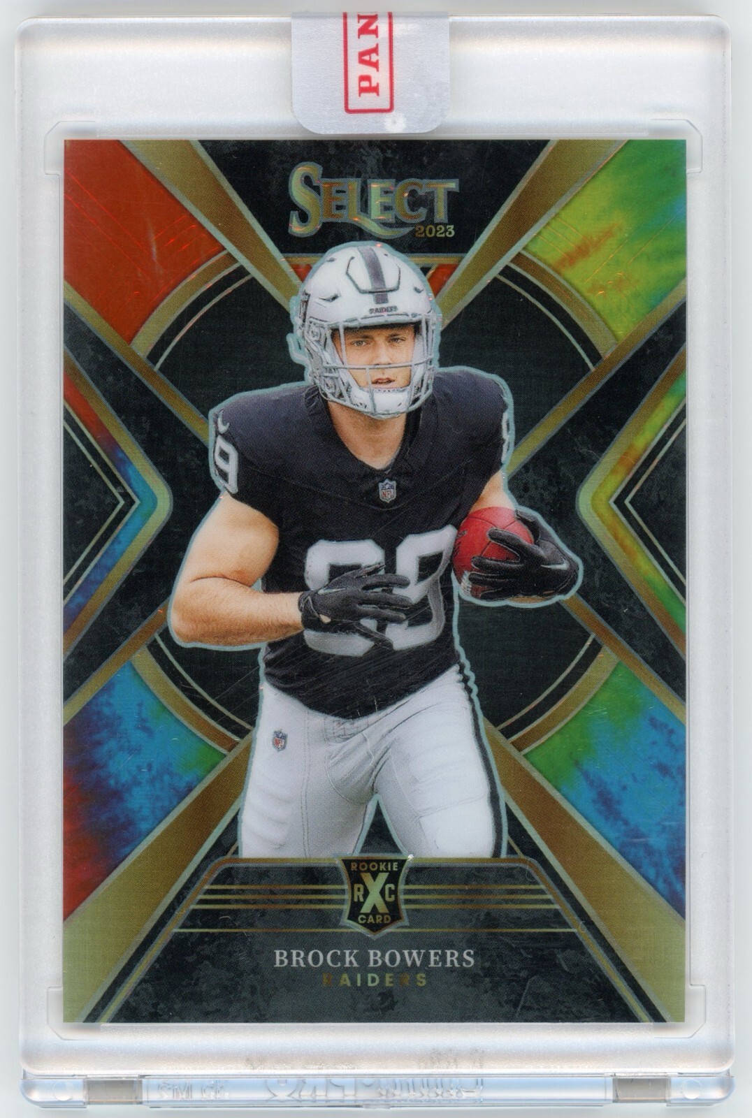 Brock Bowers 2023 Panini Select XRC Rookie Tie Dye /25 Raiders SSP