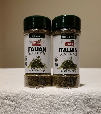 2 Pack Badia Organic Italian Seasoning Herbs Organico Kosher 0.75 Oz ea
